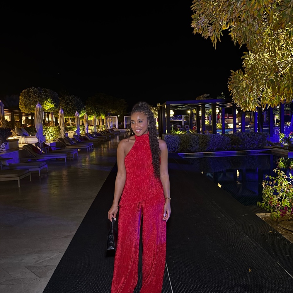 Commense Red Jumpsuit